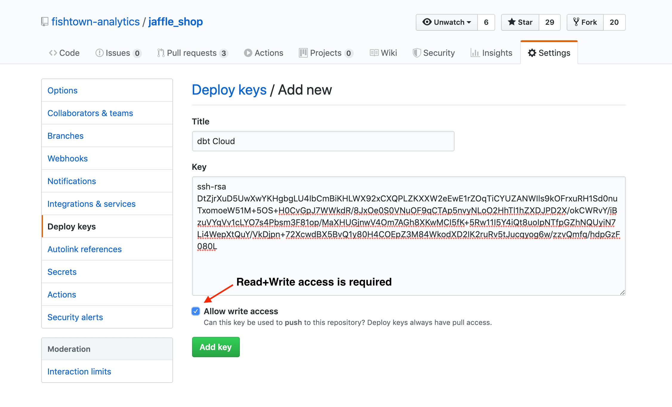 Configuring a GitHub Deploy Key Configuring a GitHub Deploy Key